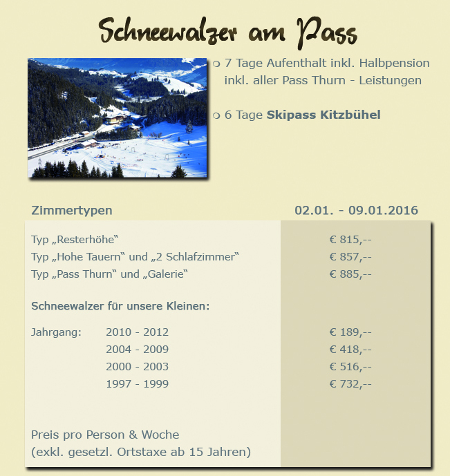 Ferienhotel Pass Thurn